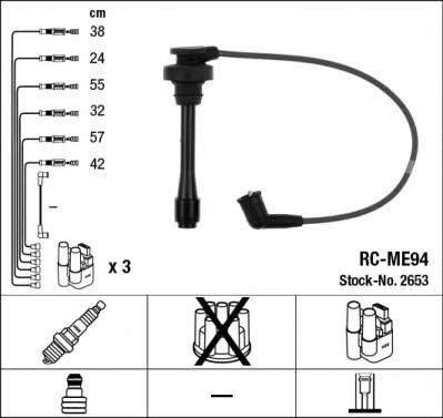 NGK 2653 Ignition cable kit 2653