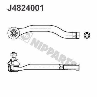 Nipparts J4824001 Tie rod end outer J4824001