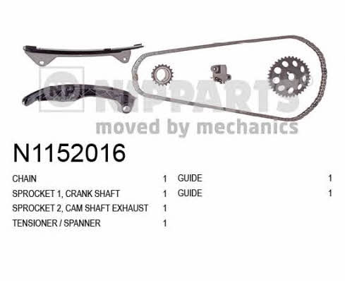 Nipparts N1152016 Timing chain kit N1152016