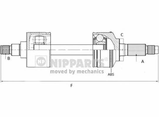 Nipparts N2810903 Drive shaft N2810903