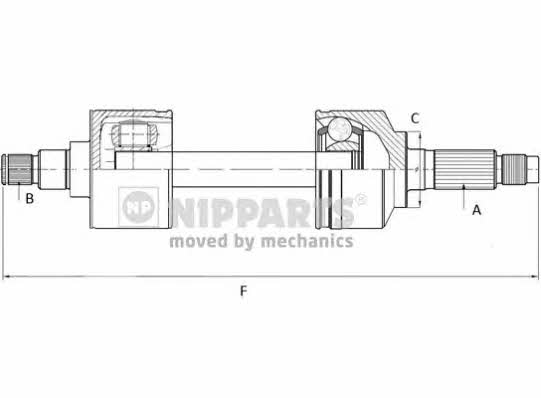 Nipparts N2814000 Drive shaft N2814000