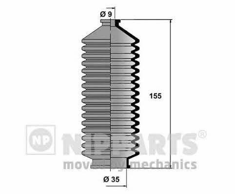 Nipparts J2841007 Bellow kit, steering J2841007