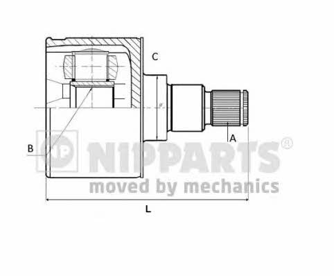 Nipparts N2833001 CV joint N2833001