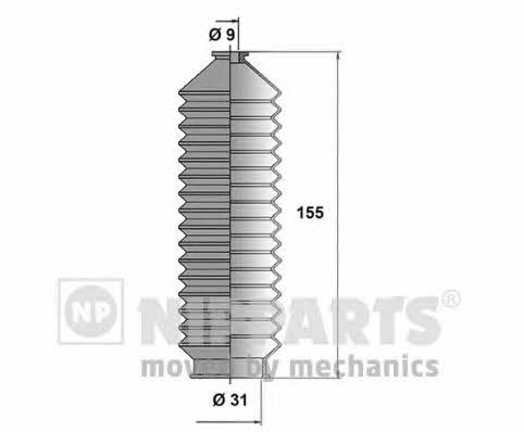 Nipparts N2841020 Bellow kit, steering N2841020