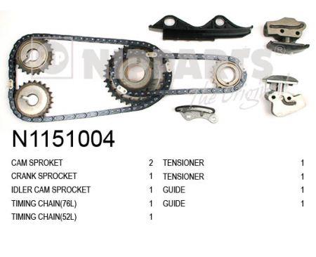 Nipparts N1151004 Timing chain kit N1151004