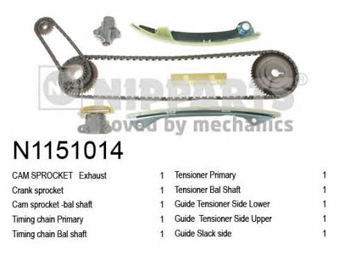 Nipparts N1151014 Timing chain kit N1151014