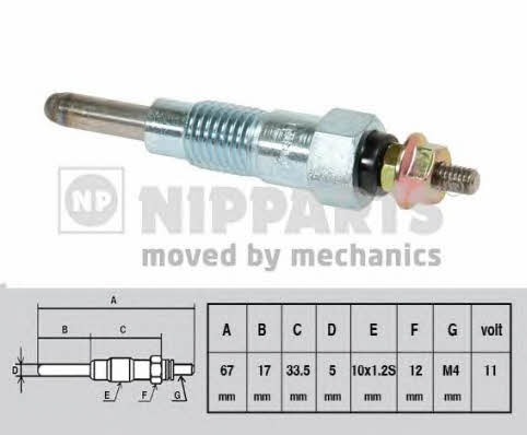 Nipparts J5711007 Glow plug J5711007