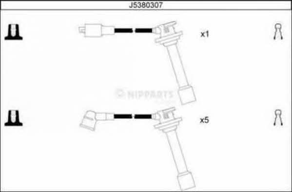 Nipparts J5380307 Ignition cable kit J5380307