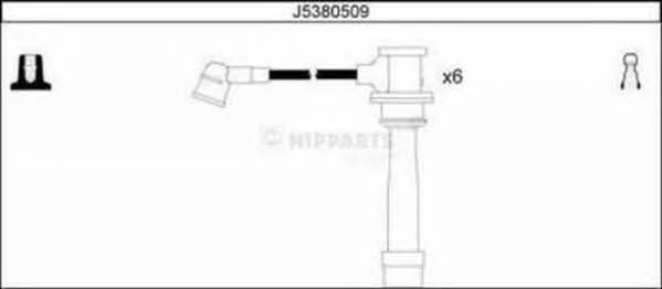 Nipparts J5380509 Ignition cable kit J5380509