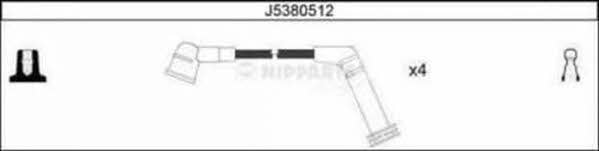 Nipparts J5380512 Ignition cable kit J5380512