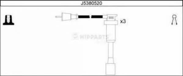 Nipparts J5380520 Ignition cable kit J5380520