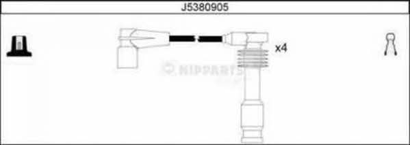 Nipparts J5380905 Ignition cable kit J5380905