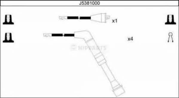 Nipparts J5381000 Ignition cable kit J5381000