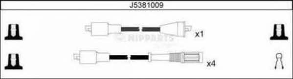 Nipparts J5381009 Ignition cable kit J5381009
