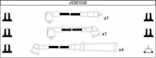Nipparts J5381036 Ignition cable kit J5381036