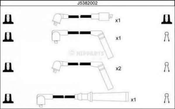 Nipparts J5382002 Ignition cable kit J5382002