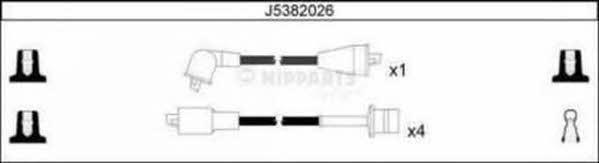 Nipparts J5382026 Ignition cable kit J5382026