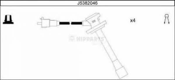 Nipparts J5382046 Ignition cable kit J5382046