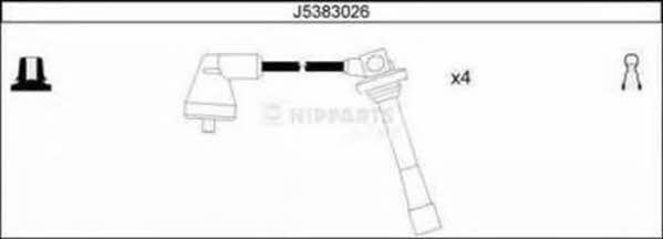 Nipparts J5383026 Ignition cable kit J5383026