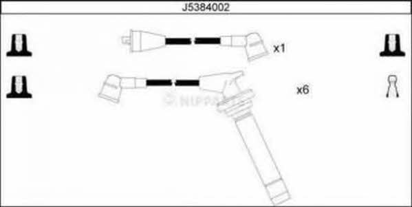 Nipparts J5384002 Ignition cable kit J5384002