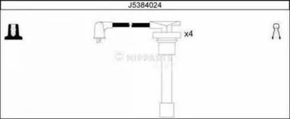 Nipparts J5384024 Ignition cable kit J5384024