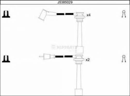 Nipparts J5385029 Ignition cable kit J5385029