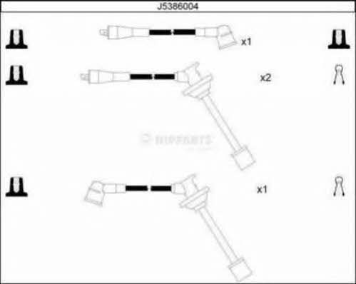 Nipparts J5386004 Ignition cable kit J5386004
