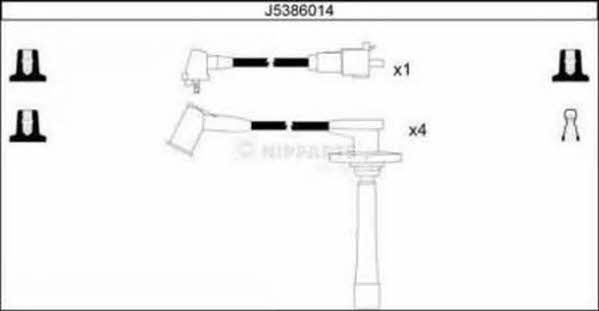 Nipparts J5386014 Ignition cable kit J5386014