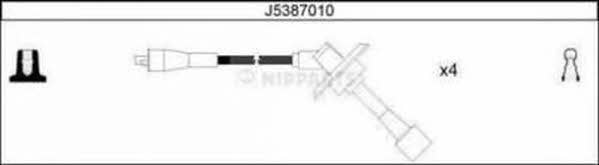 Nipparts J5387010 Ignition cable kit J5387010