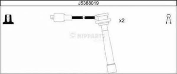 Nipparts J5388019 Ignition cable kit J5388019