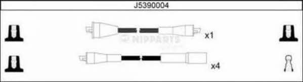 Nipparts J5390004 Ignition cable kit J5390004