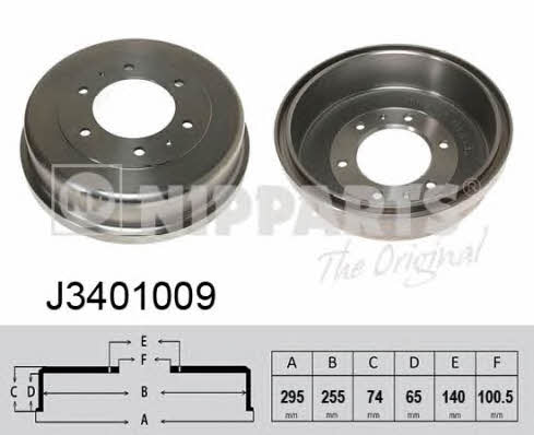 Nipparts J3401009 Rear brake drum J3401009