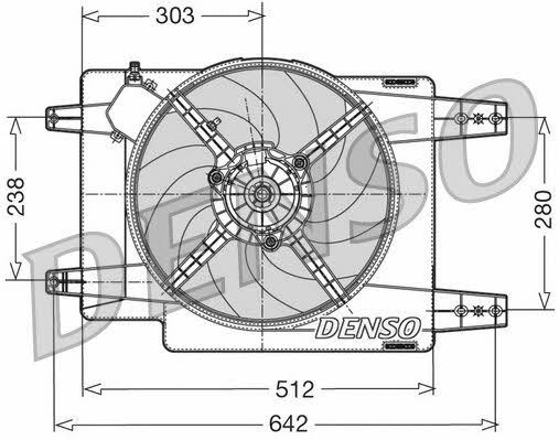 Nippon pieces DER01011 Hub, engine cooling fan wheel DER01011