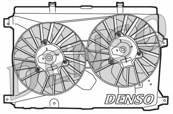 Nippon pieces DER01015 Hub, engine cooling fan wheel DER01015