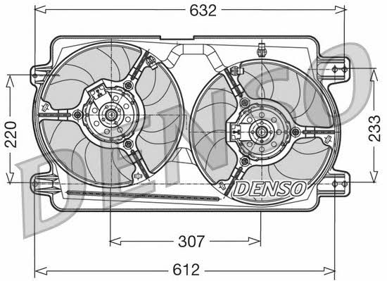 Nippon pieces DER01018 Hub, engine cooling fan wheel DER01018