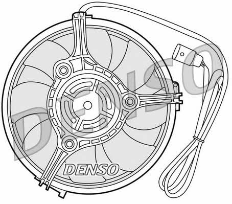 Nippon pieces DER02001 Hub, engine cooling fan wheel DER02001