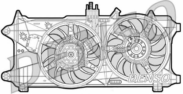 Nippon pieces DER09025 Hub, engine cooling fan wheel DER09025