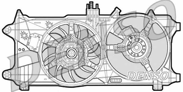 Nippon pieces DER09026 Hub, engine cooling fan wheel DER09026