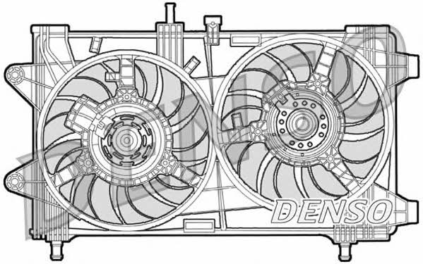 Nippon pieces DER09036 Hub, engine cooling fan wheel DER09036