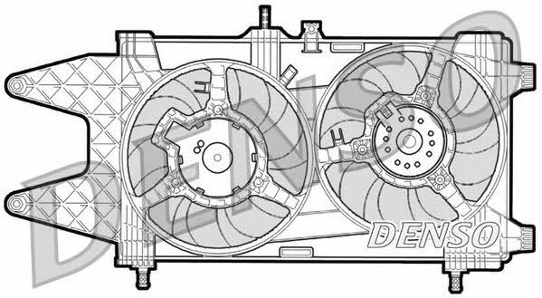 Nippon pieces DER09037 Hub, engine cooling fan wheel DER09037