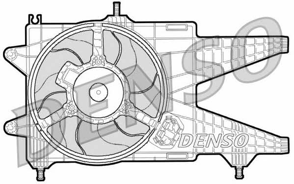 Nippon pieces DER09038 Hub, engine cooling fan wheel DER09038
