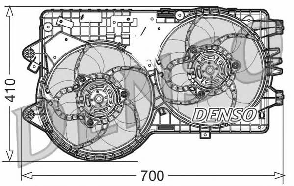 Nippon pieces DER09067 Hub, engine cooling fan wheel DER09067