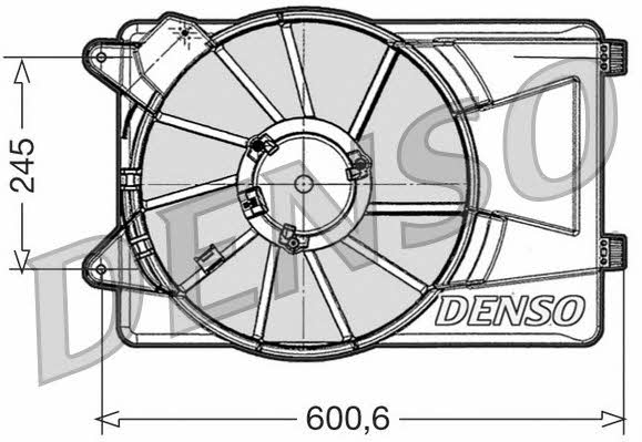 Nippon pieces DER09305 Hub, engine cooling fan wheel DER09305