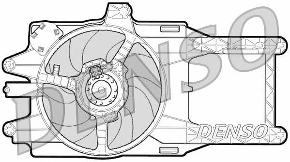 Nippon pieces DER13001 Hub, engine cooling fan wheel DER13001