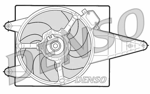 Nippon pieces DER13204 Hub, engine cooling fan wheel DER13204