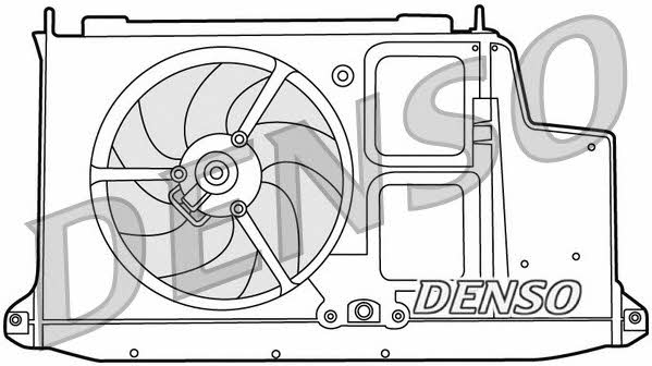 Nippon pieces DER21012 Hub, engine cooling fan wheel DER21012