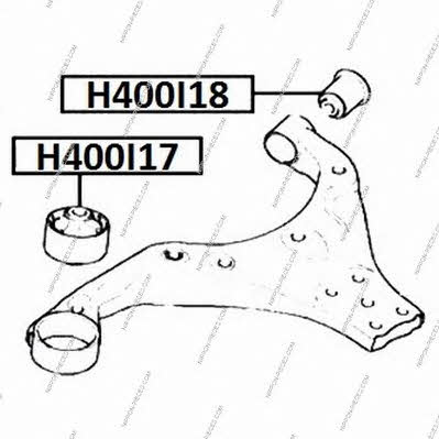Nippon pieces H400I17 Silent block front lower arm front H400I17