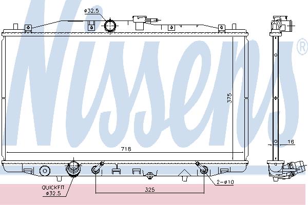 Nissens 68152 Radiator, engine cooling 68152