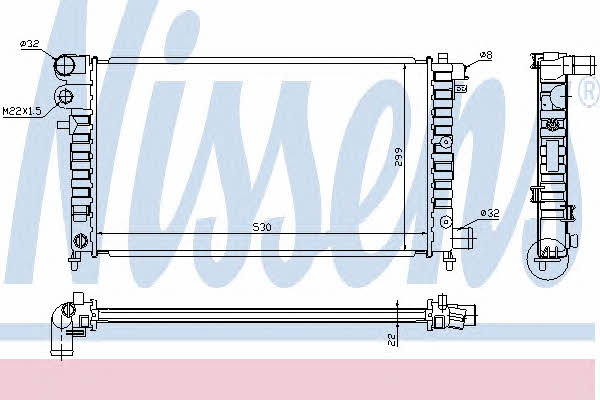 Nissens 63523A Radiator, engine cooling 63523A