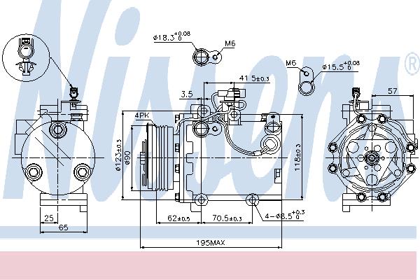 Nissens 89349 Compressor 89349